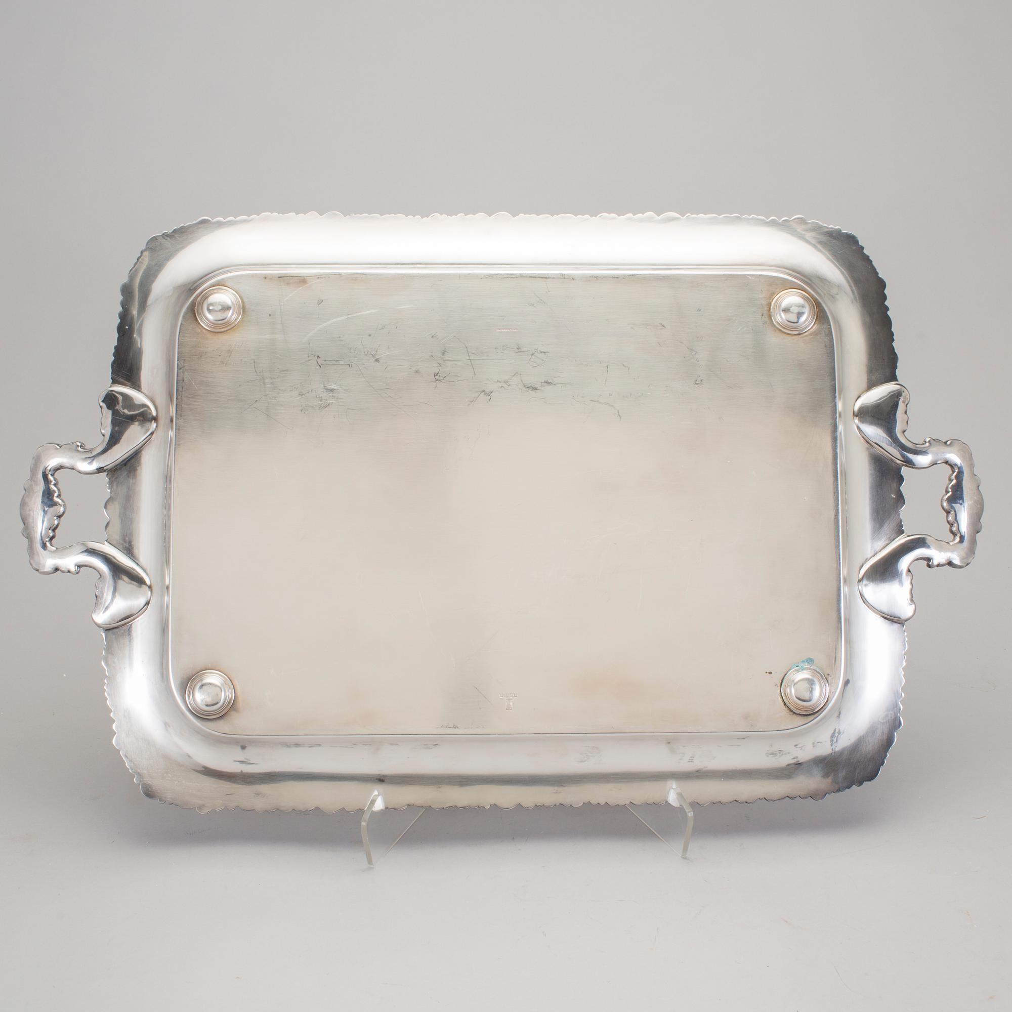 BRICKA, nysilver, England, 1900-tal.