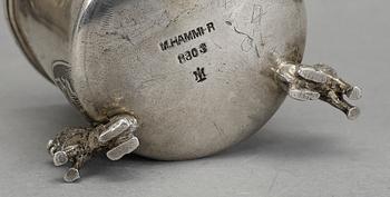 PARTISILVER, 3 st, bl.a sannolikt B Tellander, Jönköping, 1805-44. Vikt ca 184 gram.
