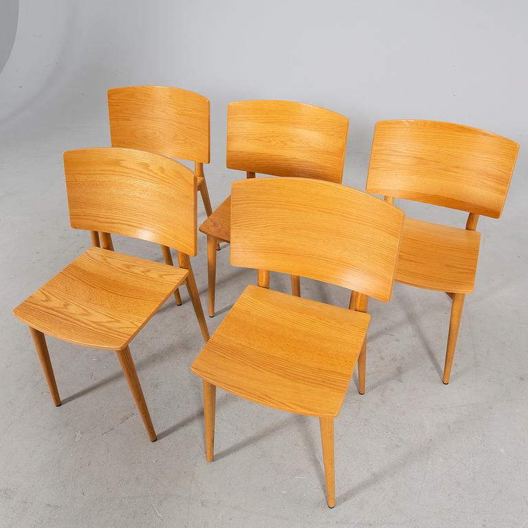 Jonas Lindvall, stolar 5 st "Oak" för Skandiform 2000-tal.