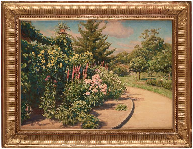 Johan Krouthén, In the gardens.