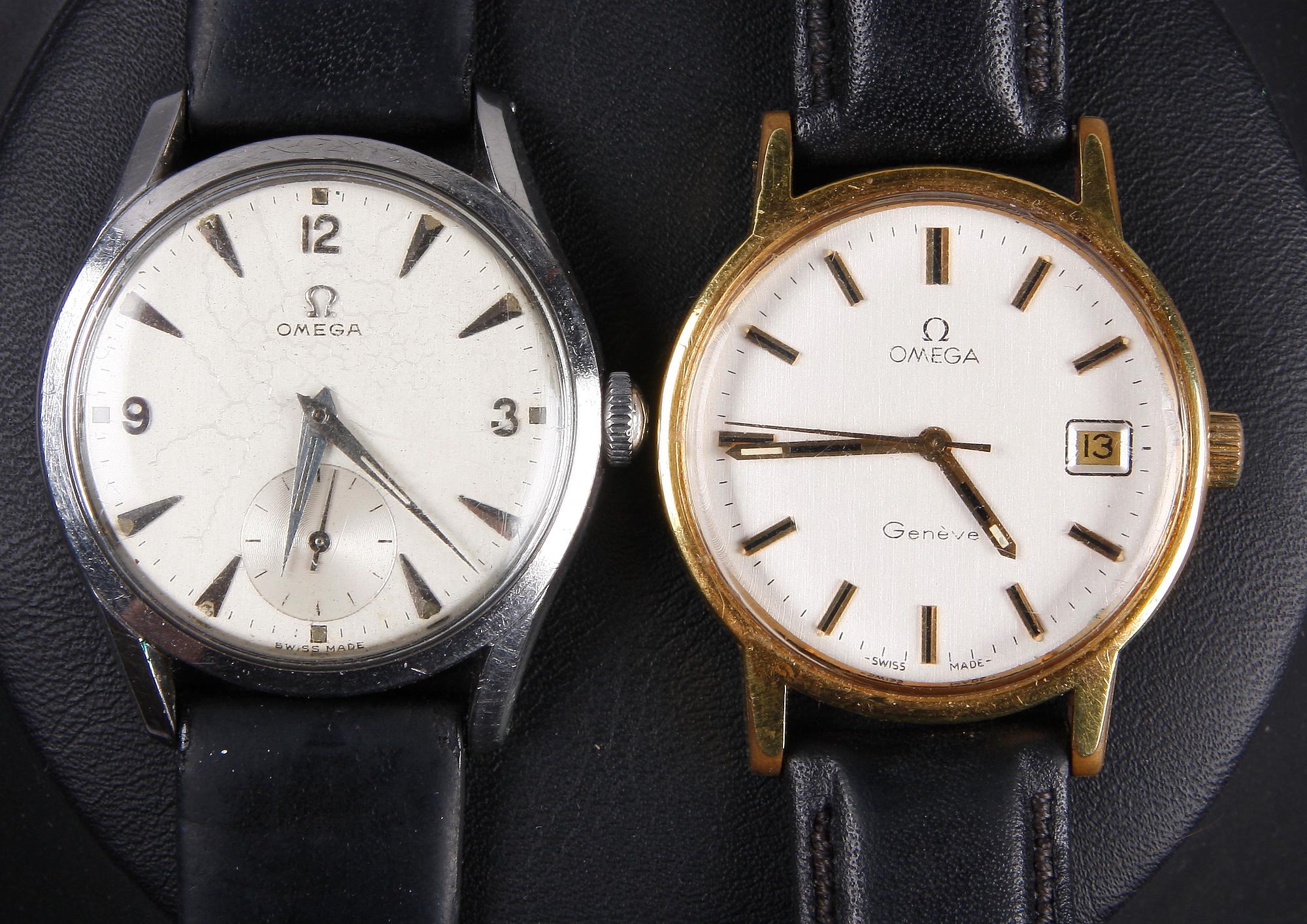 ARMBANDSUR, 2 st, Omega, 1900-talets tredje kvartal.