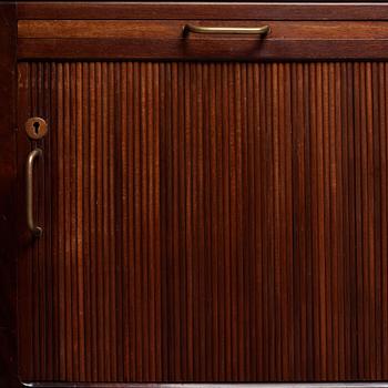 HANS J WEGNER, a mahogany desk model "A 1515" for Plan møbler, Denmark 1940-50's.