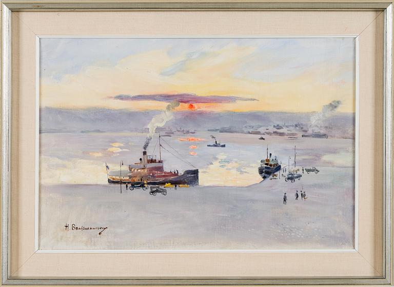 HUGO BACKMANSSON, A COLD DAY AT KAUPPATORI.