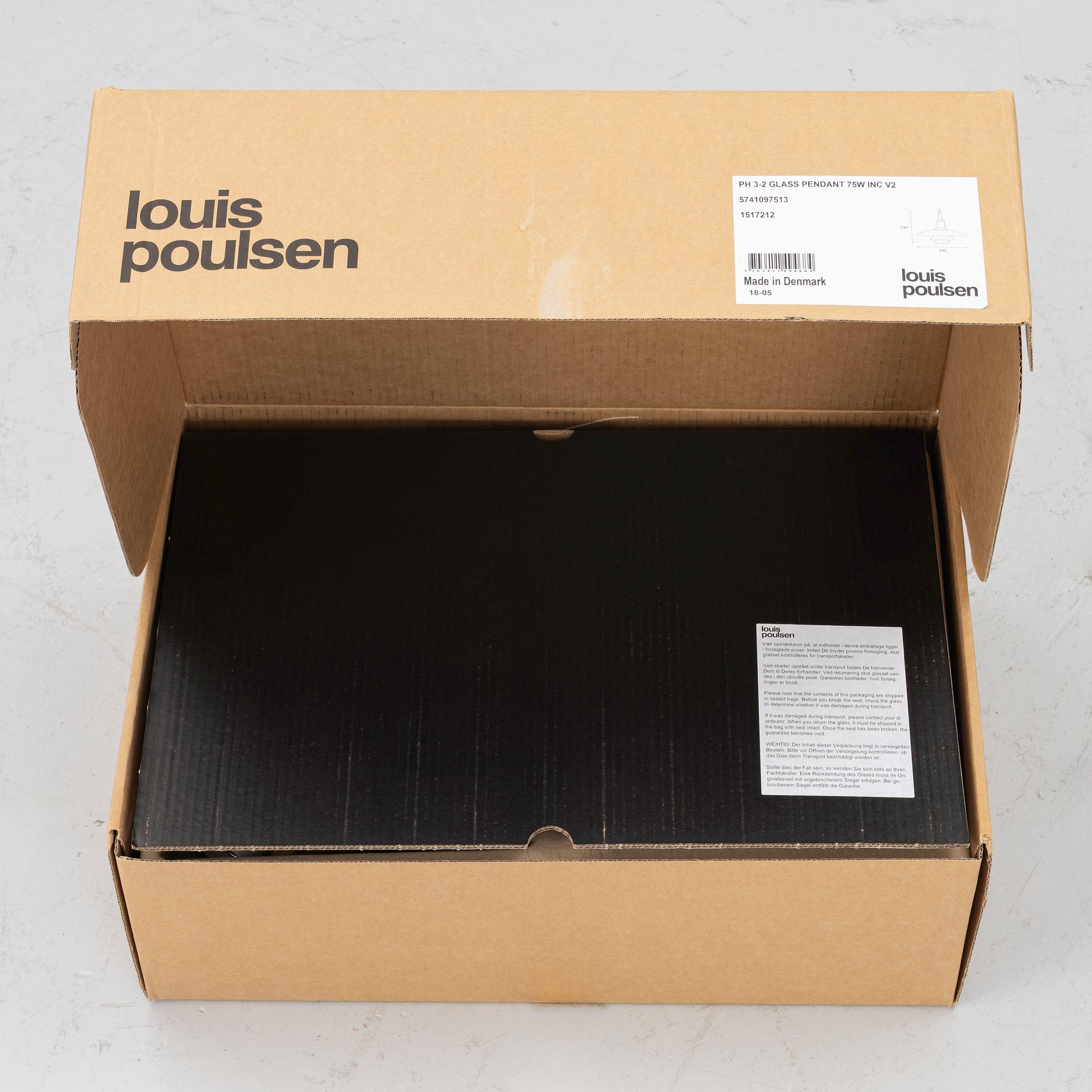 Poul Henningsen, ceiling lamp, "PH 3/2" Louis Poulsen, Denmark.