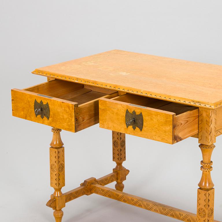 Yrjö Blomstedt, kirjoituspöytä ja jakkara, 1898.