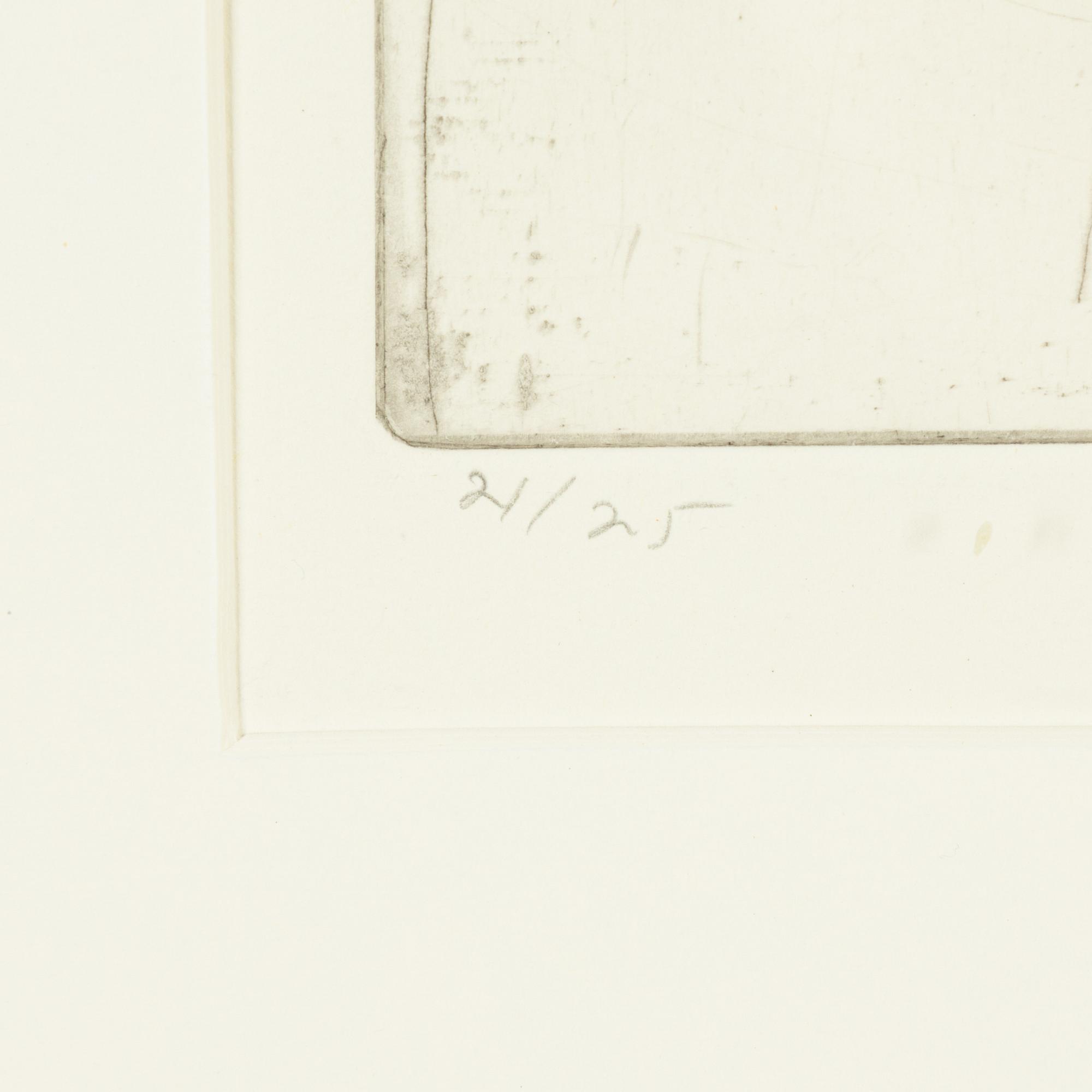 Lena Cronqvist, drypoint, signed 21/25.