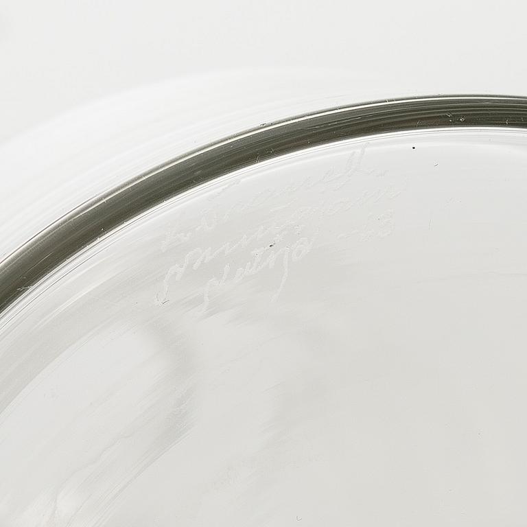 Kaj Franck, karahvi, malli 1502, "Kukkopullo" signeerattu K. Franck Nuutajärvi Notsjö -63.