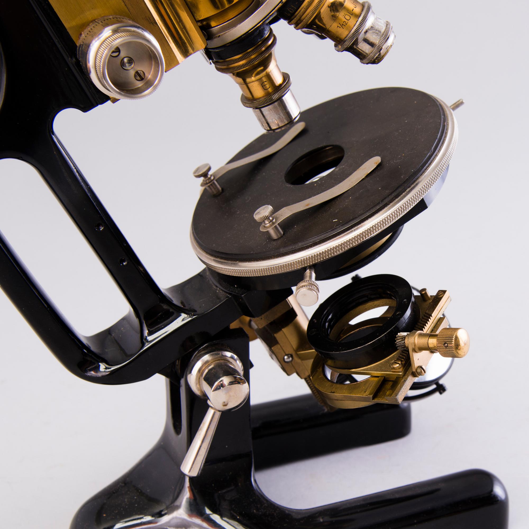 A Busch microscope Rathenov Germany first half of 20th century.