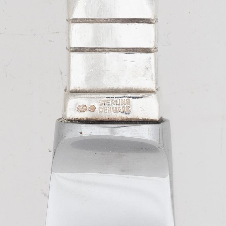 Georg Jensen, bestickservis, 24 delar, sterlingsilver, modell "Antik/Continental", Köpenhamn, Danmark efter 1945.