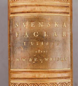 BÖCKER, 3 vol, "Svenska Fåglar", M,W & F von Wright, Stockholm 1927 och 1929.