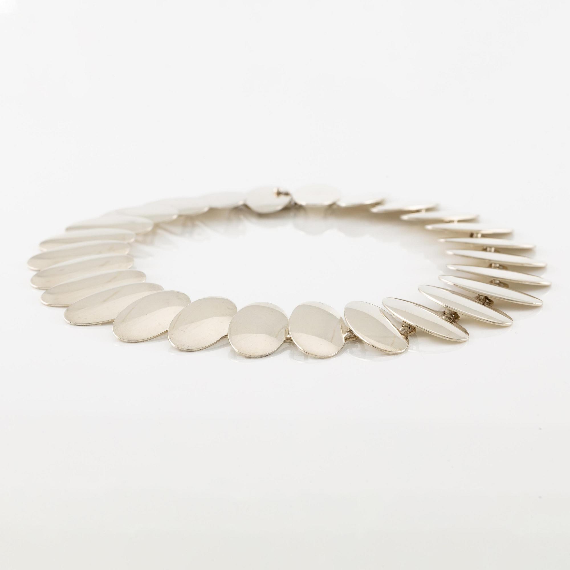 Niels Erik From, collier sterlingsilver, Danmark.