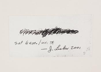 Jonathan Lasker, "SAP GREEN/WHITE".