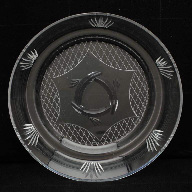 FAT, 2 st, glas, Vicke Lindstrand samt Ewald Dahlskog, signerade.