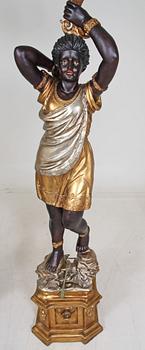 GOLVLAMPOR, ett par, venetiansk stil, 1900/2000-tal.