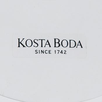 DRICKSGLAS, 12 st, "Line" Anna Ehrner, Kosta Boda, 1900-talets slut.