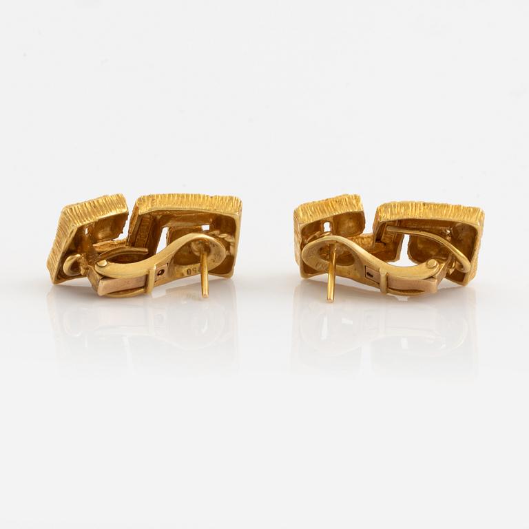 A pair of 18K gold Maramenos & Pateras earrings.