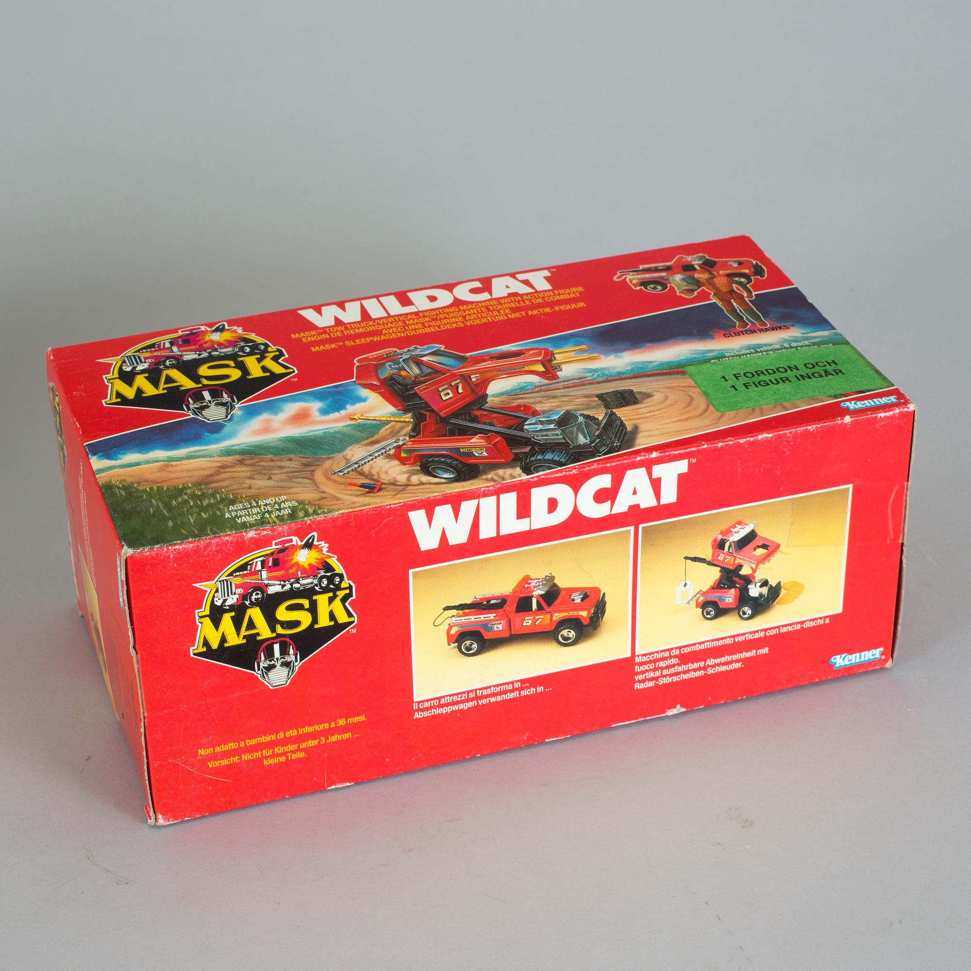 M.A.S.K, Buzzard och Wildcat i oöppnade förpackningar, Kenner, 1985.
