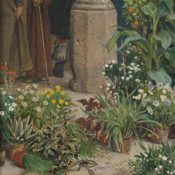 Georg von Rosen, "Blomstermarknad i Brabant 1500-talet".
