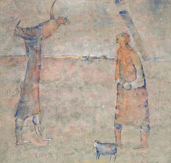 Olavi Vaarula, blandteknik, signerad och daterad 1980.