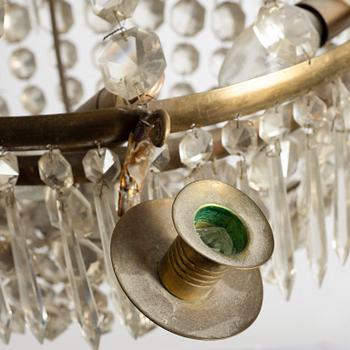Chandelier, Empire style, mid-20th century.