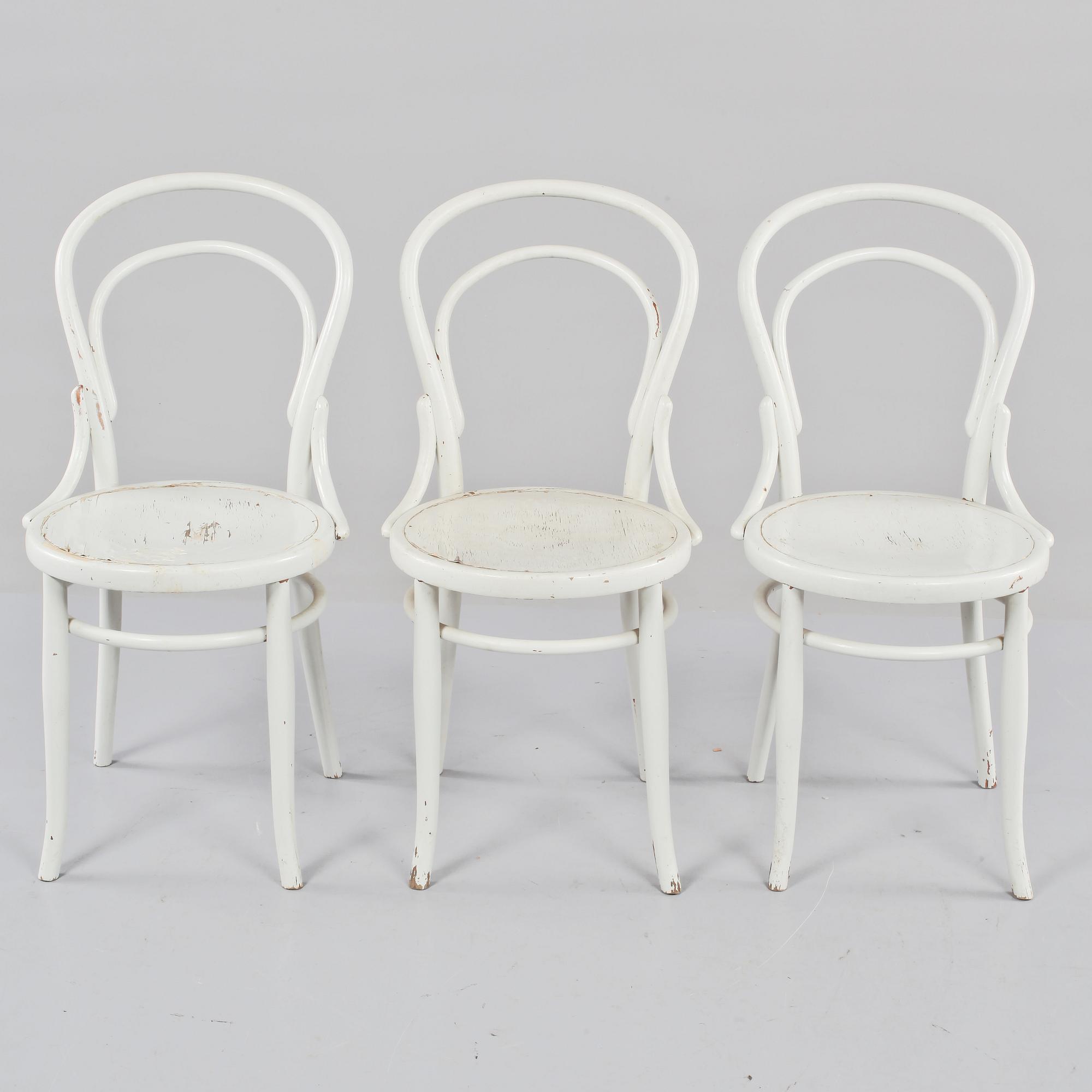 STOLAR, 3 st, Thonetstil, 1900-talets första del.
