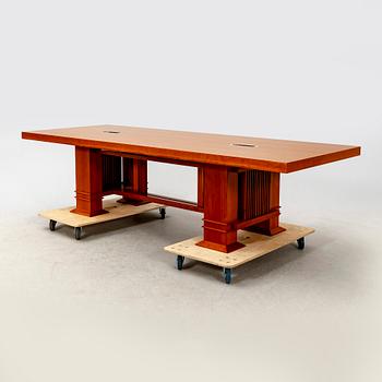 A Frank Lloyd Wright signed and numbered table 0803 1986.