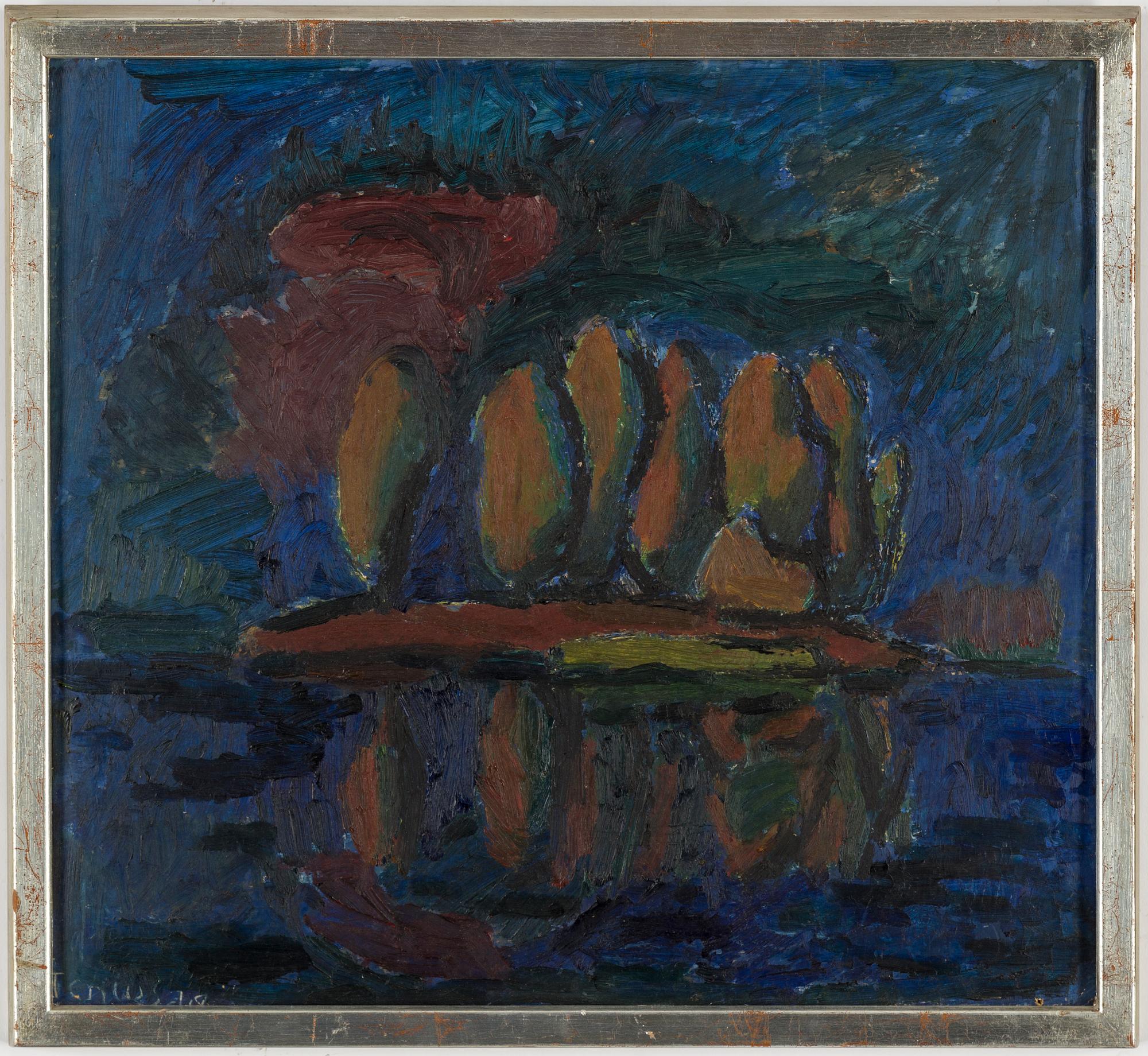 PER STENIUS, oil on cardboard, signed Stenius and indistinctly dated.