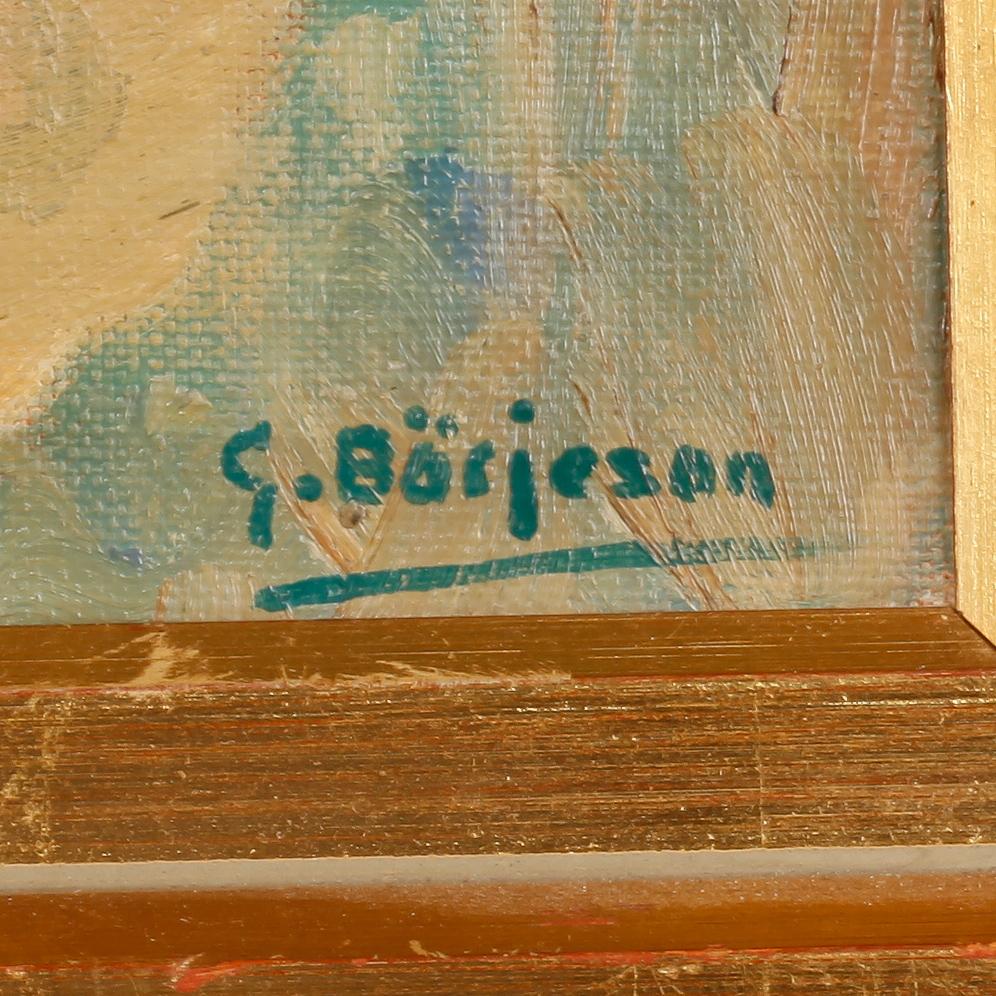 GUNNAR BÖRJESON, olja på duk, signerad.