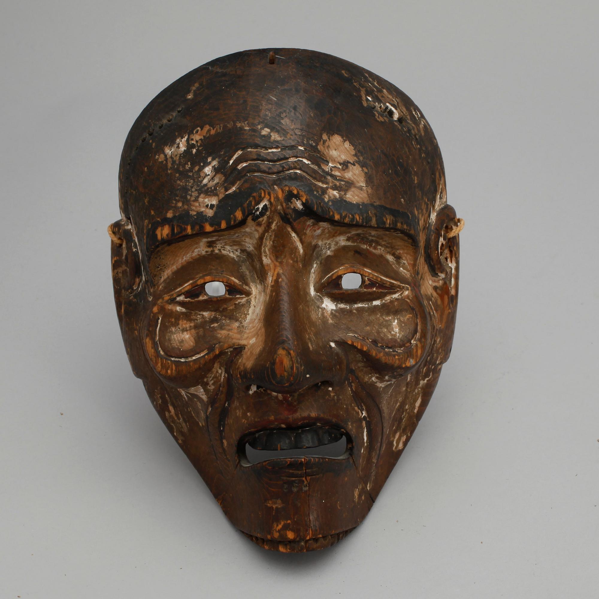 MASKER, 2 st, trä, Japan.