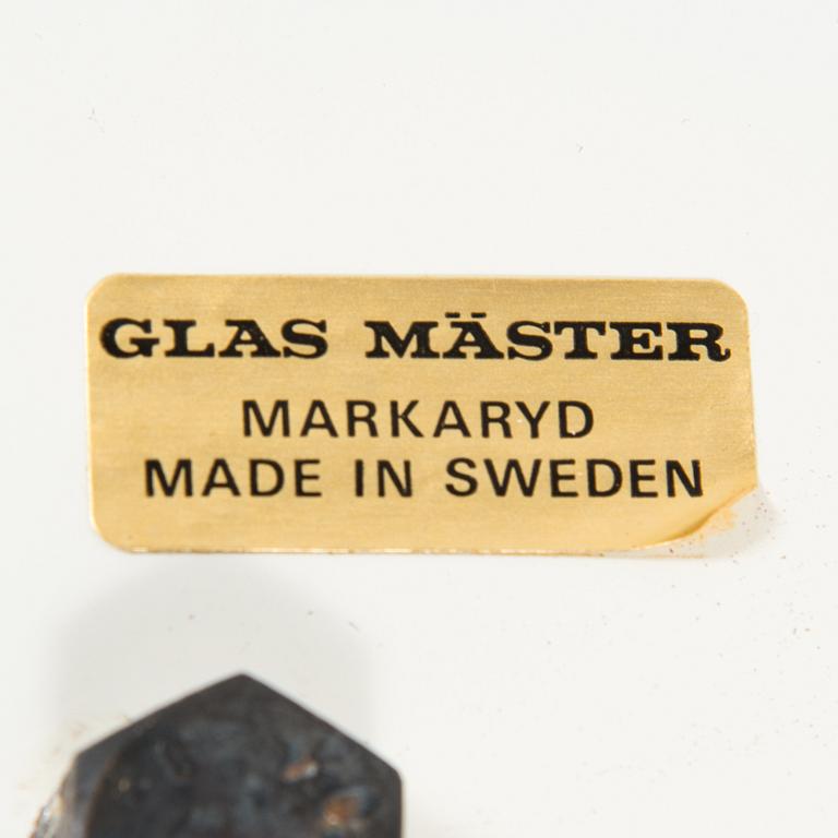 A brass table mirror, Glas Mäster, Markaryd, Sweden.