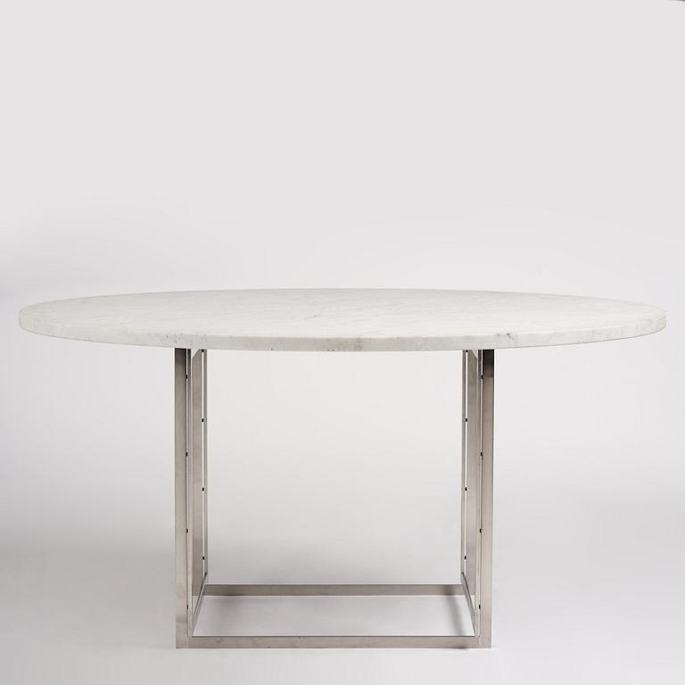 a "PK54" dining table, Fritz Hansen, Denmark, 2007.