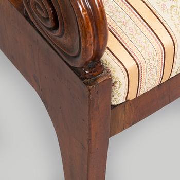 Nojatuolipari, Biedermeier, 1820-40-luku.