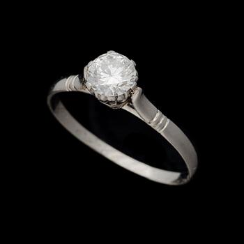 RING, briljantslipad diamant, 18K vitguld.