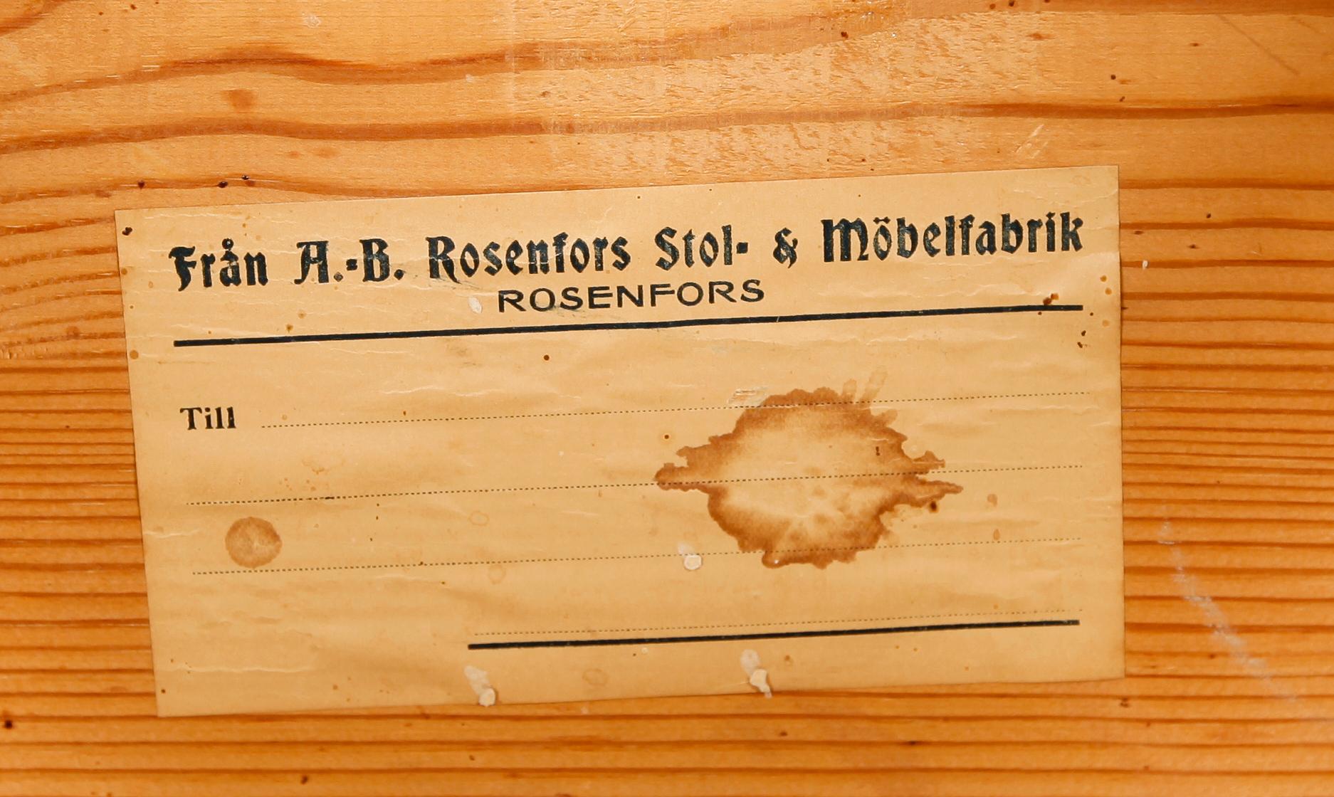 MATSALSMÖBEL, 5 delar, jugend, tidigt 1900-tal.