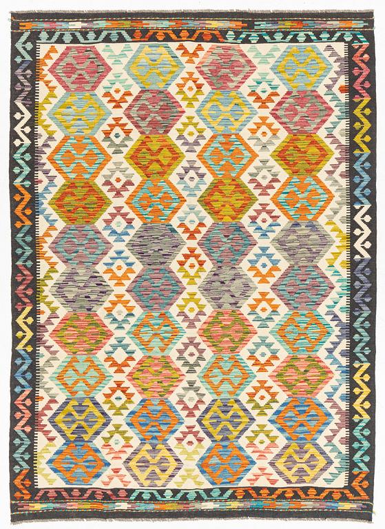 A carpet, Kilim, c. 252 x 176 cm.