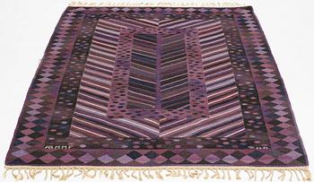 Marianne Richter, a carpet, "Granen violett", tapestry weave, 223 x 152 cm, signed AB MMF MR.