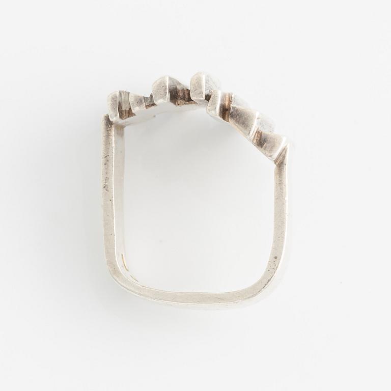 Rey Urban, ring and bracelet, silver.