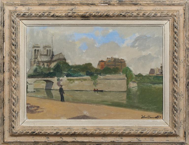 BÖRJE HEDLUND, olja på duk, signerad och daterad 47.