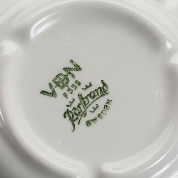 SERVISDELAR, 76 delar, flintgods, "Gröna Anna", Rörstrand.