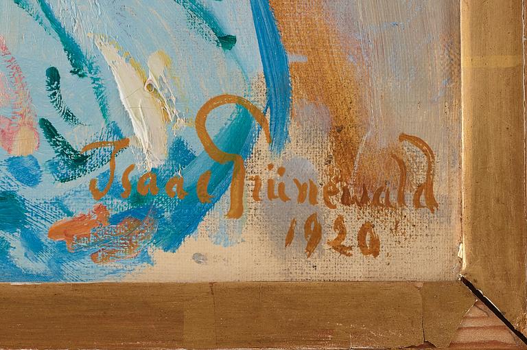 ISAAC GRÜNEWALD, olja på duk, signerad Isaac Grünewald och daterad 1920.
