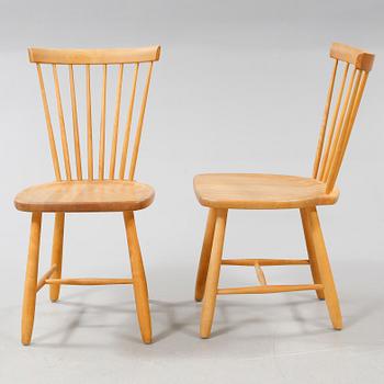 Six chairs by Carl Malmsten, "Lilla Åland", Stolab, late 20th century/early 21th century.