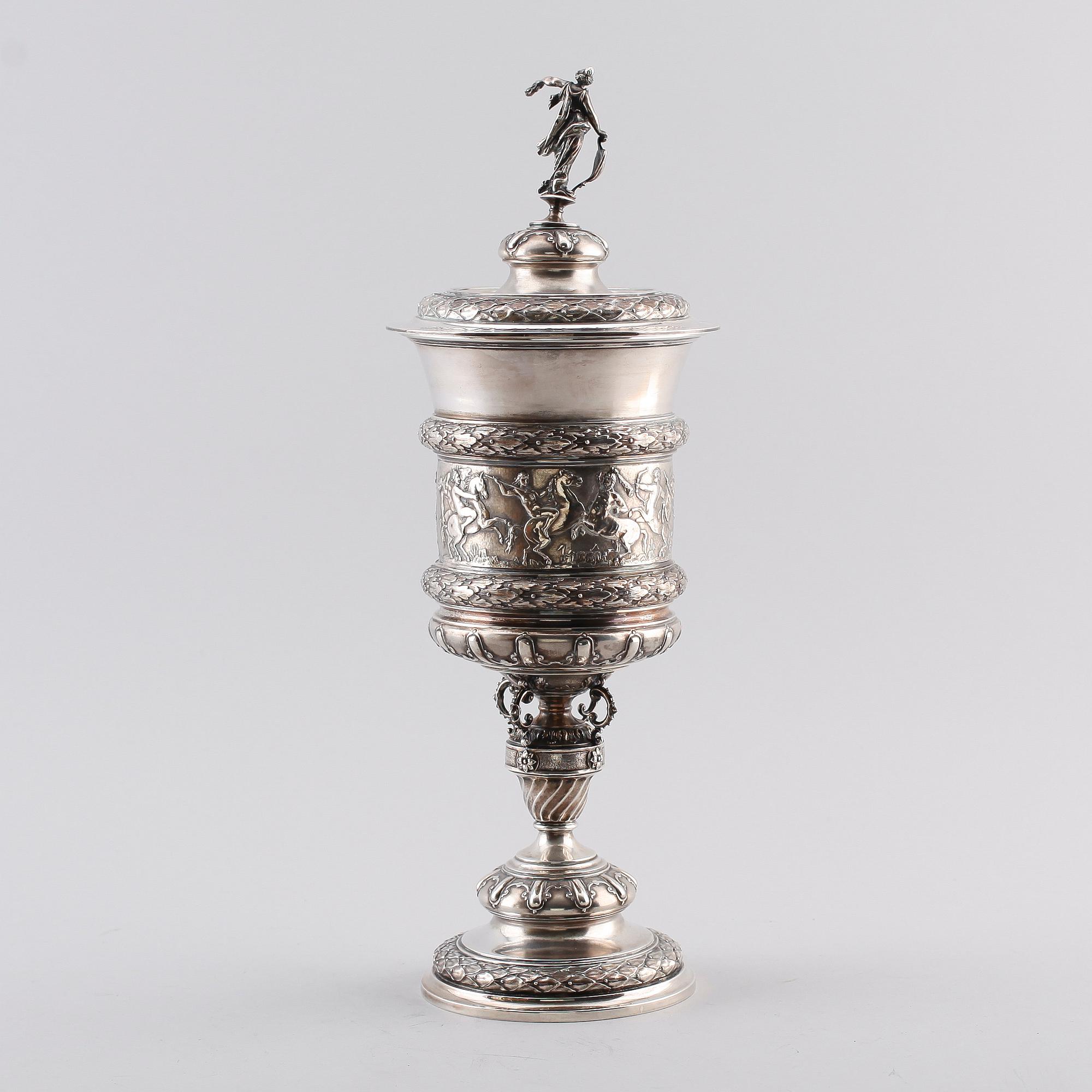 POKAL, silver, C.G Hallberg, 1887.
