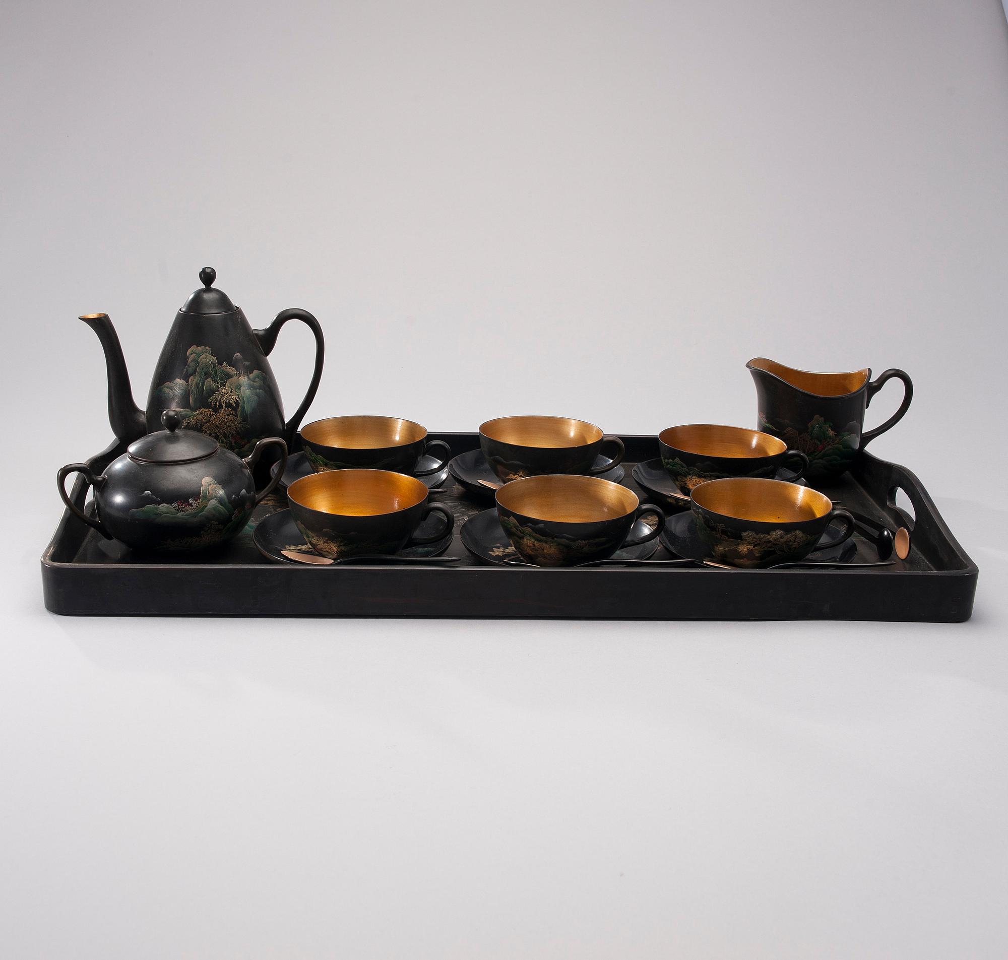 TESERVIS, 10 delar, plast, Kina, 1900-talets senare hälft.