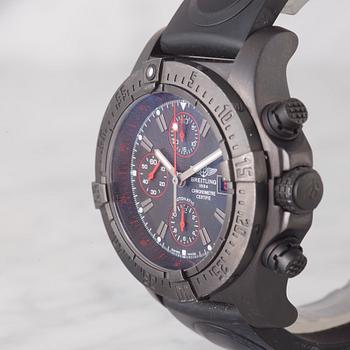 BREITLING, Avenger Blacksteel, Chronometer, Limited Edition, chronograf, wristwatch, 43 mm,
