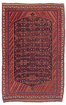 379. An Antique Afshar carpet, South Persia (Iran), c. 364 x 230 cm.