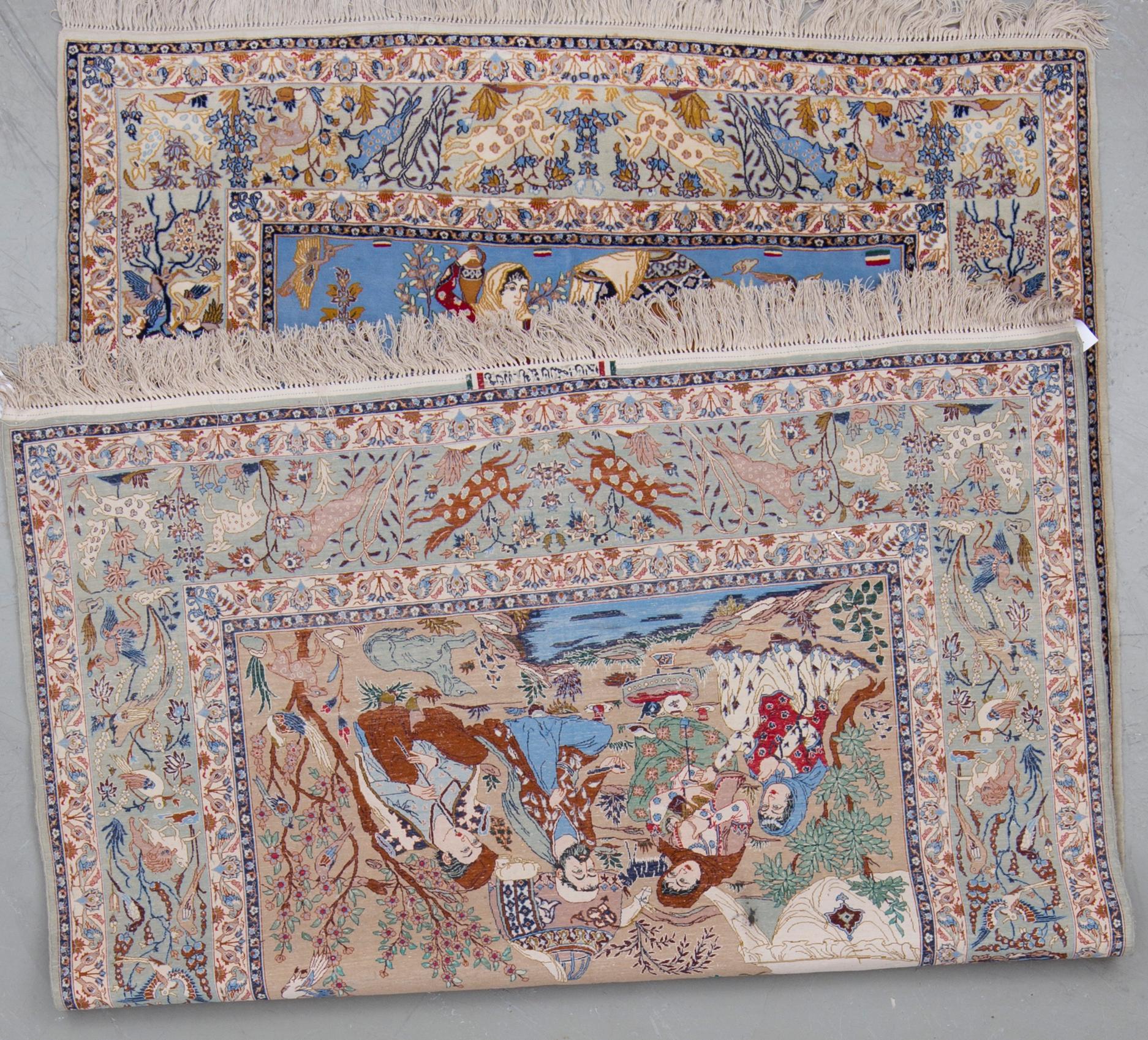 MATTA, möjligen Keshan, figural, old. Ca 240x155 cm.