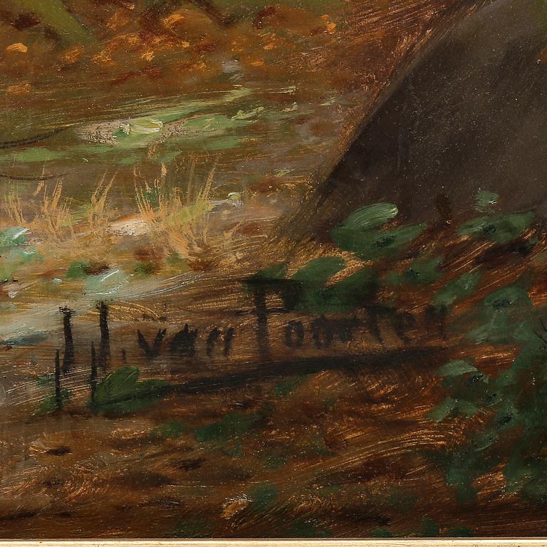 JACOBUS JOHANNES VAN POORTEN, olja på duk, signerad.