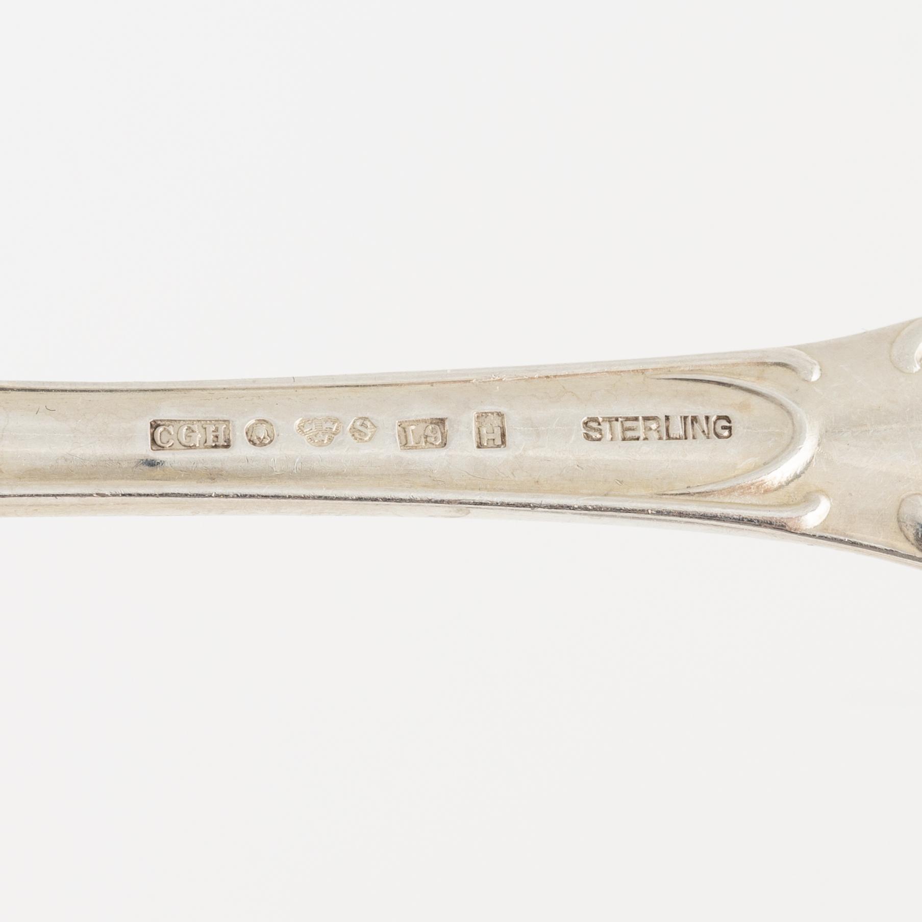 Besticksuppsättning, silver, 102 delar, mestadels "Prince Albert", C.G. Hallberg, Stockholm, 1958-62.