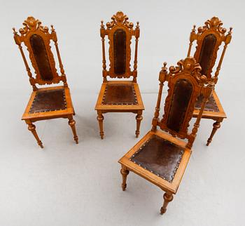 STOLAR, 4 st, nyrenässans, 1800-talets andra hälft.