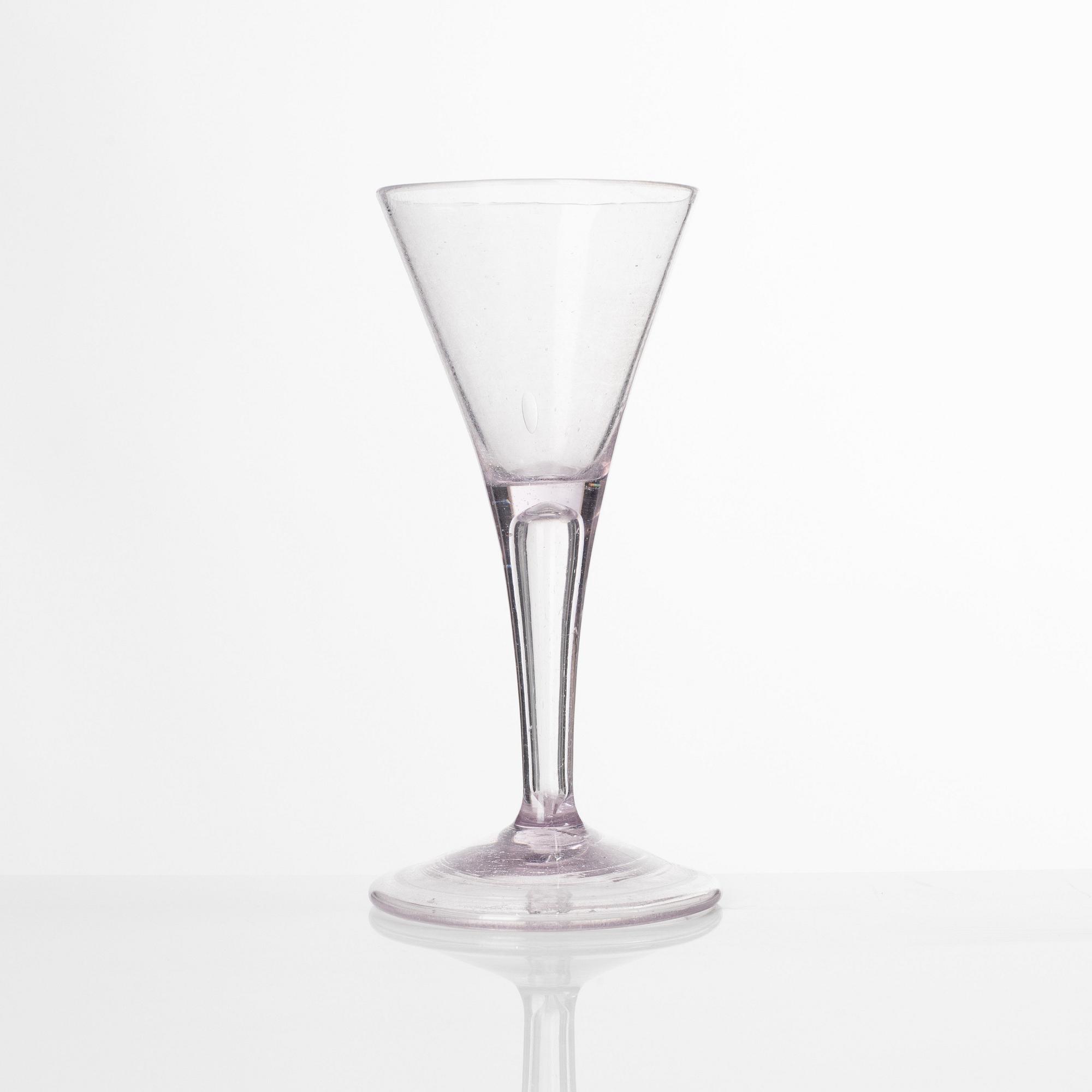 A Swedish glass, presumably Kungsholms glass manufactory, 18th century.
